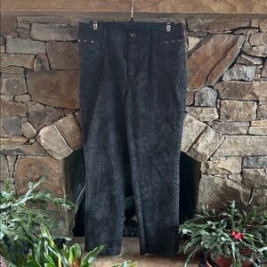 LanaLee Black/Gray Women’s Straight Leg Jeans; Size 10: Barely Worn; Great Shape